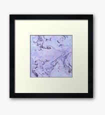 Marbly Lavender Framed Print