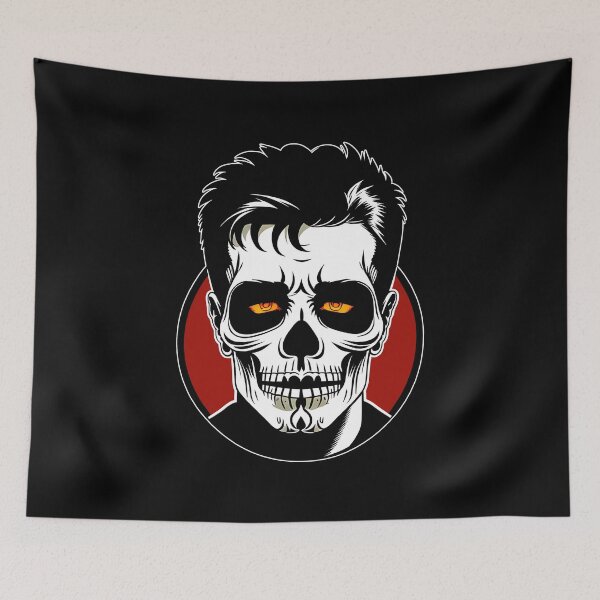 Item preview, Dia de los muertos Mr. Skull "I'll be back" V12 designed and sold by CreArtorium.