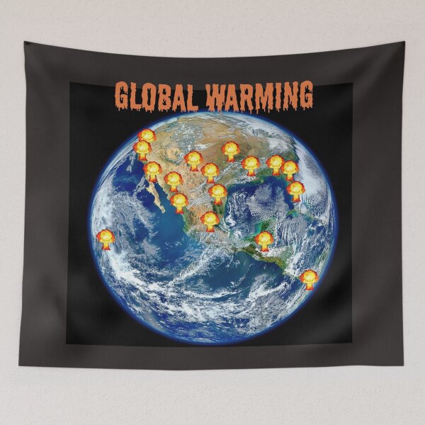Item preview, GLOBAL WARMING FOLLOWED BY NUCLEAR WINTER designed and sold by TechLaughs.