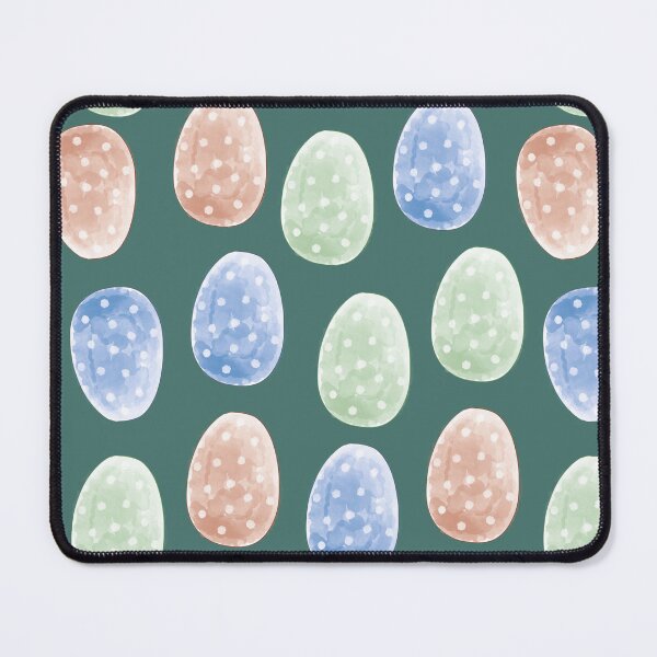 Item preview, Pattern Easter eggs dotted petrol designed and sold by ChallaDesign.
