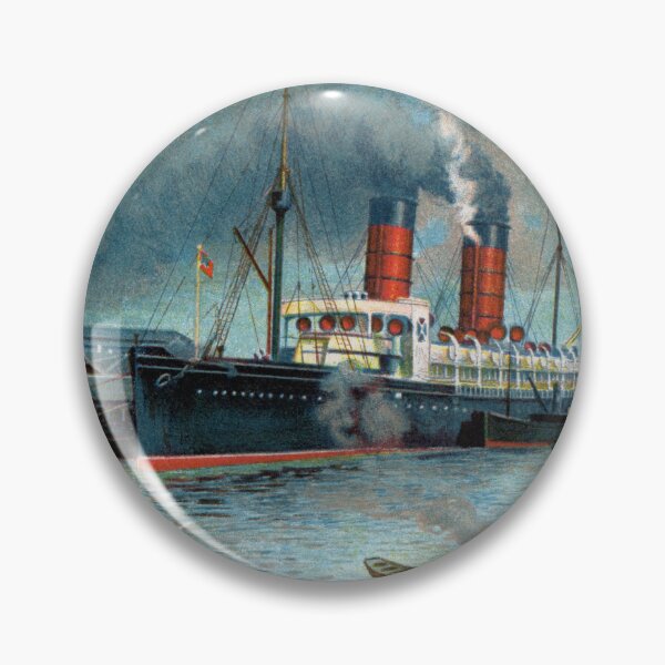 Item preview, Cunard Liner Campania Liverpool Painting by Charles Wilkinson designed and sold by Duncan-Mac.