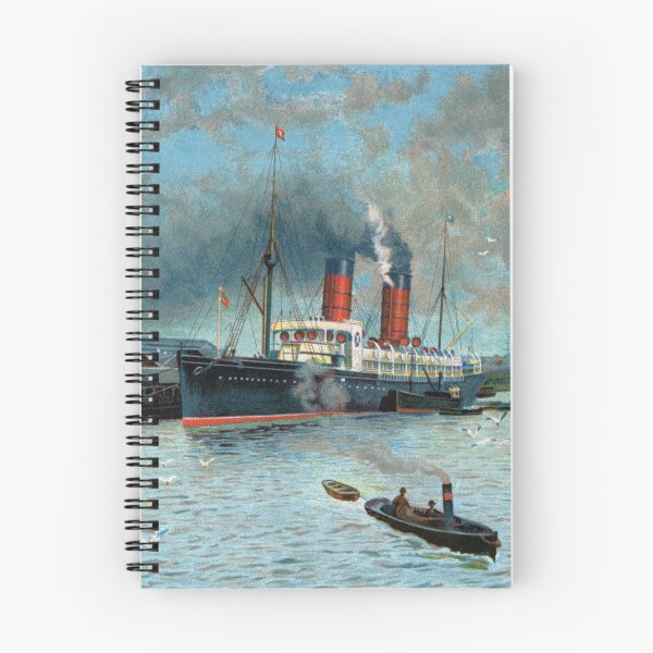 Item preview, Cunard Liner Campania Liverpool Painting by Charles Wilkinson designed and sold by Duncan-Mac.