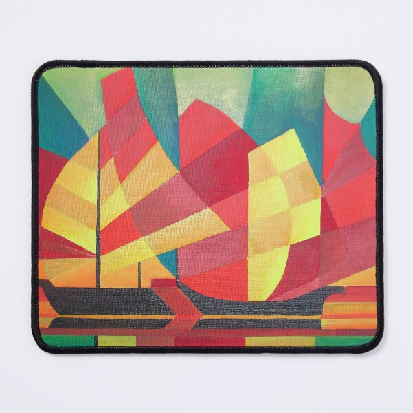 Item preview, Cubist Abstract of Junk Sails and Ocean Skies designed and sold by taiche.