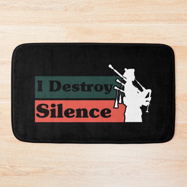Item preview, Funny I Destroy Silence For Bagpipe Day  designed and sold by BahaLaasri.