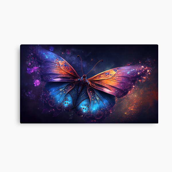 Purple Butterfly Print Wall Art Butterfly Wall Decor, Original Butterfly Art,  Butterfly Painting Print, Nature, Wildlife Beauty, Freedom 