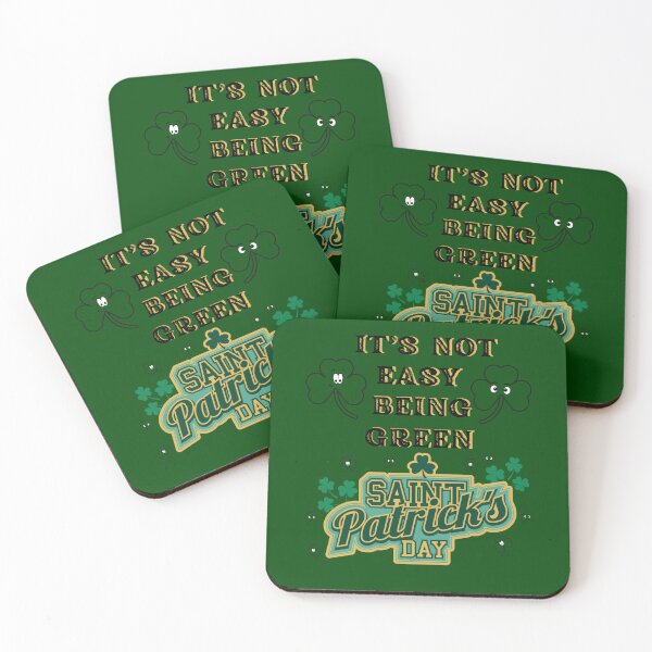 Item preview, It's Not Easy Being Green-St. Patricks Designs designed and sold by KMRmerchDesigns.