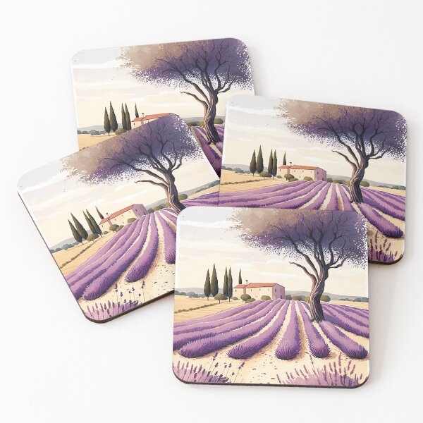Item preview, Lavender France Provence Illustration designed and sold by unrealartwork.