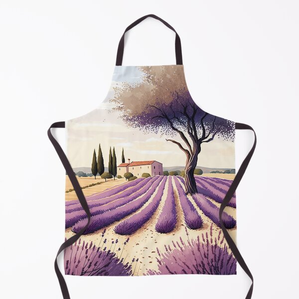 Item preview, Lavender France Provence Illustration designed and sold by unrealartwork.
