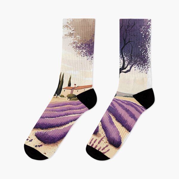 Item preview, Lavender France Provence Illustration designed and sold by unrealartwork.