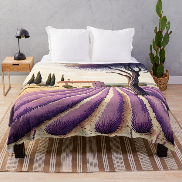 Item preview, Lavender France Provence Illustration designed and sold by unrealartwork.