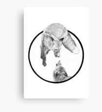 The Fox Playing Canvas Print
