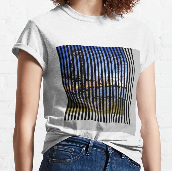 Spiral fantasy in stripes. Classic T-Shirt