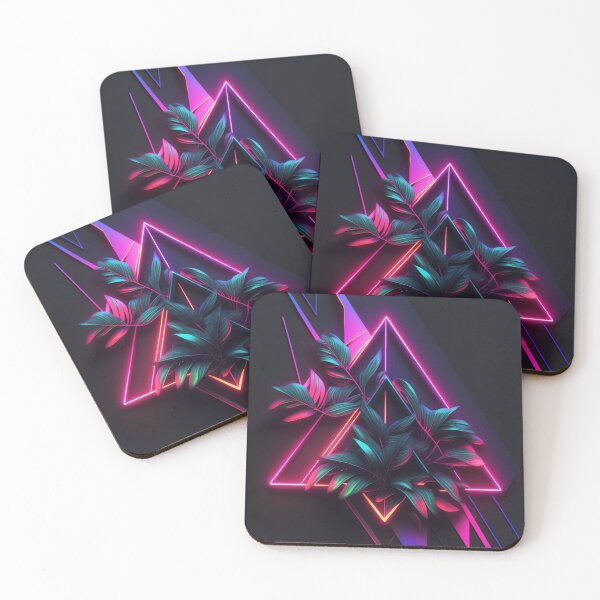 Item preview, Bali Bloom: Neon Floral Portrait designed and sold by TheNightLife.