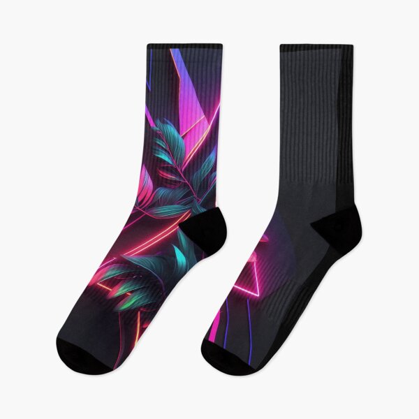 Item preview, Bali Bloom: Neon Floral Portrait designed and sold by TheNightLife.