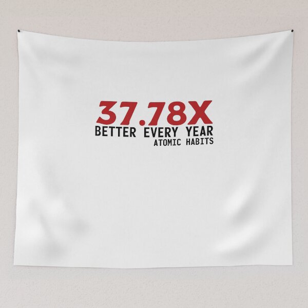 Item preview, 37.78x better every year - Atomic Habits designed and sold by TKsuited.