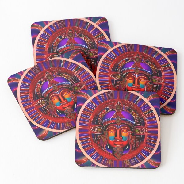 Item preview, New World Gods (30) - Mesoamerican Inspired Psychedelic Art designed and sold by TheThirdEye.