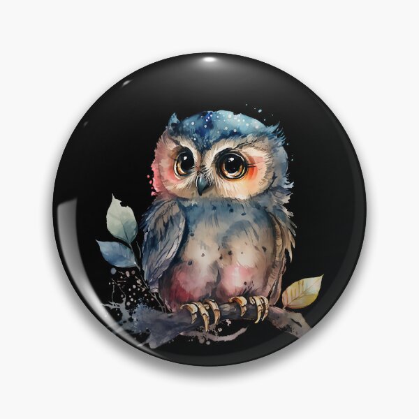 Item preview, Cute watercolor owl designed and sold by Sunset Design.