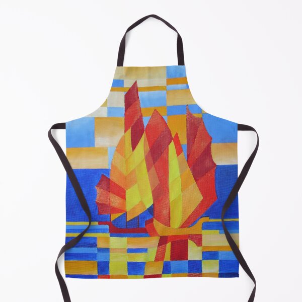 Item preview, Sailing on the Seven Seas So Blue Cubist Abstract designed and sold by taiche.