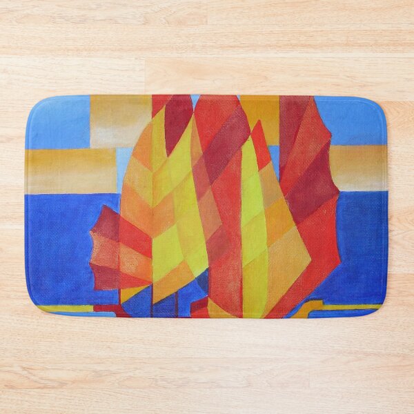 Item preview, Sailing on the Seven Seas So Blue Cubist Abstract designed and sold by taiche.