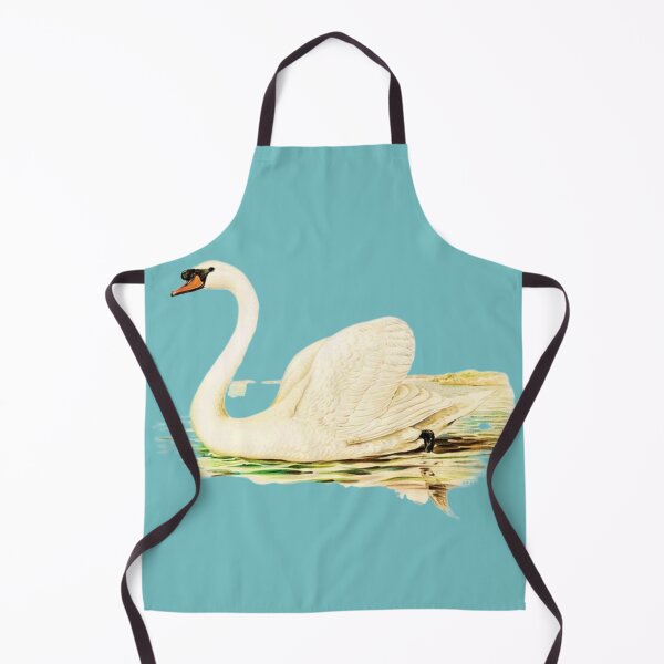 Item preview, Mute Swan male (Cygnus olor) illustrated by the von Wright brothers on pink background. Digitally enhanced by WatermarkNZ Press) designed and sold by CristalleLisa.