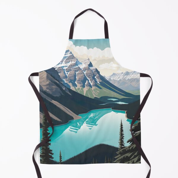 Item preview, Peyto Lake Canada Illustration Drawing designed and sold by unrealartwork.