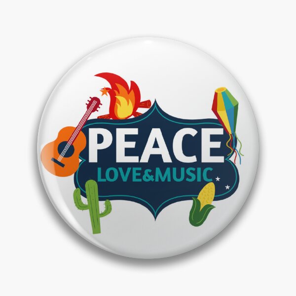 Item preview, Love music peace designed and sold by IdeasForFreedom.