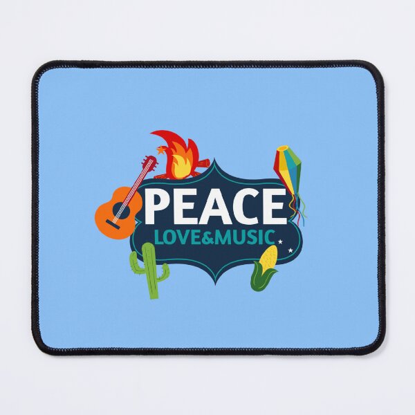 Item preview, Love music peace designed and sold by IdeasForFreedom.