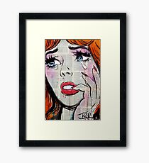 retro pop tears Framed Print