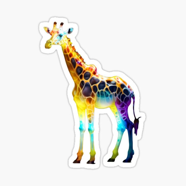 Item preview, Beautiful and Colourful Giraffe designed and sold by GloriousArtSKD.