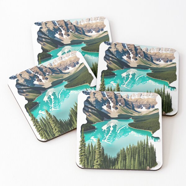 Item preview, Peyto Lake Canada Illustration designed and sold by unrealartwork.