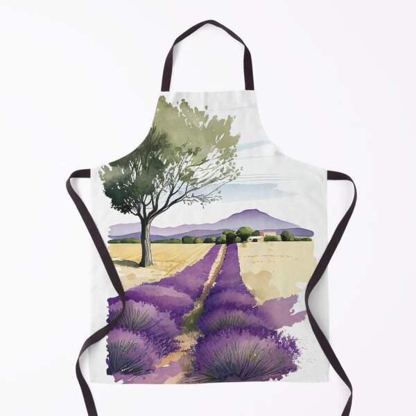 Item preview, Lavender France Provence Drawing Field designed and sold by unrealartwork.