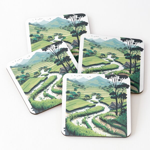 Item preview, Vietnam Rice Fields designed and sold by unrealartwork.