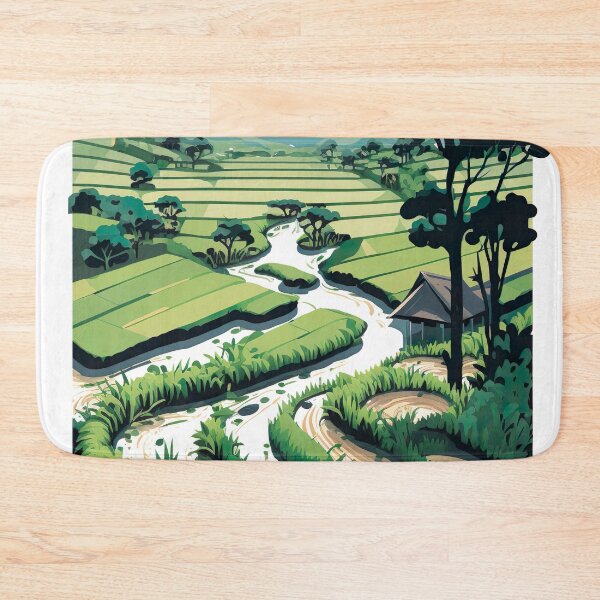 Item preview, Vietnam Rice Fields designed and sold by unrealartwork.