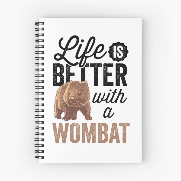 Item preview, Life is better with wombat Australia marsupial designed and sold by madgrfx.