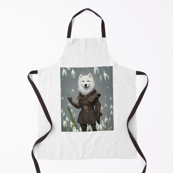 Item preview, Snowdrops Samoyed designed and sold by TheGardenArtist.