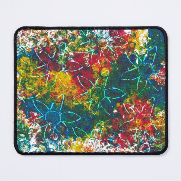 Item preview, Overlaid Flowers Onto Markmade Acrylic - White Background designed and sold by Sketchypenface.