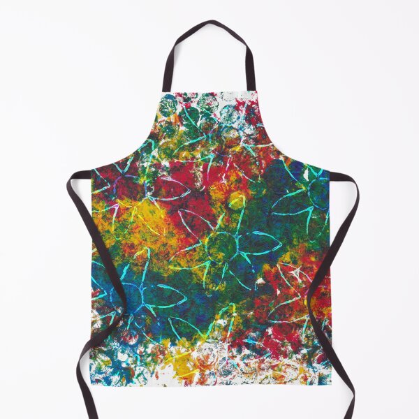 Item preview, Overlaid Flowers Onto Markmade Acrylic - White Background designed and sold by Sketchypenface.