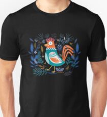 Blue Floral Roster Unisex T-Shirt