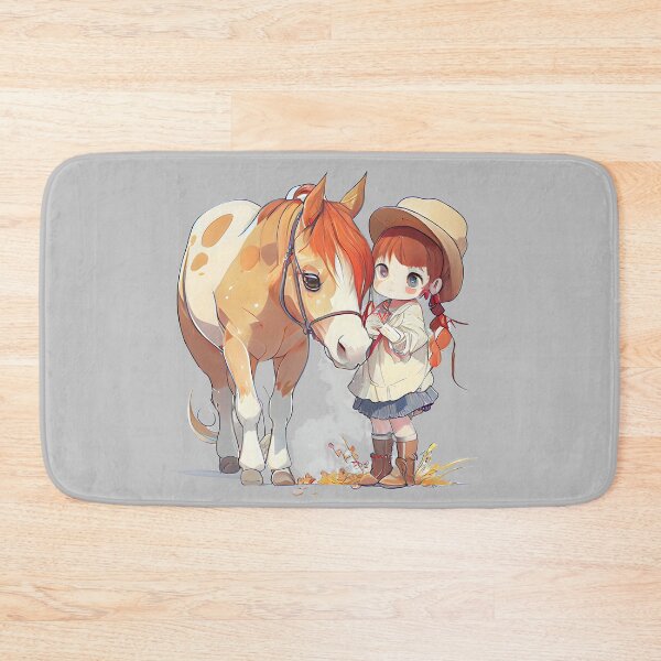 Item preview, Cartoon Norwegian Fjord Horse with little girl - Horses 16th Century designed and sold by MLArtifex.
