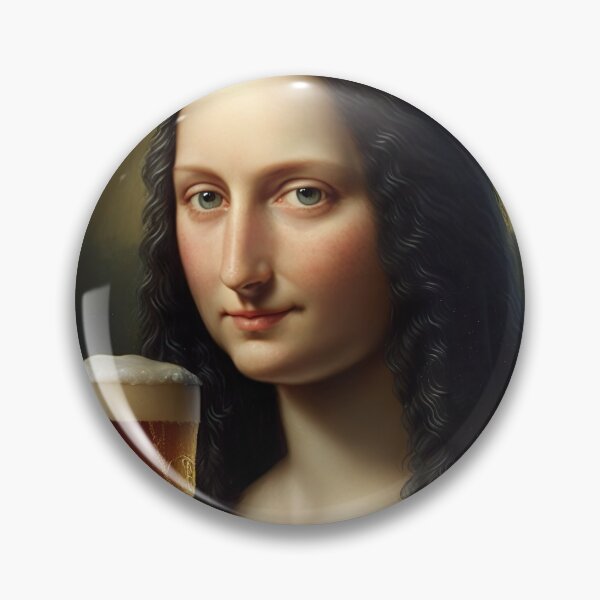 Item preview, Mona Lisa Drinking Draught Beer  designed and sold by unrealartwork.