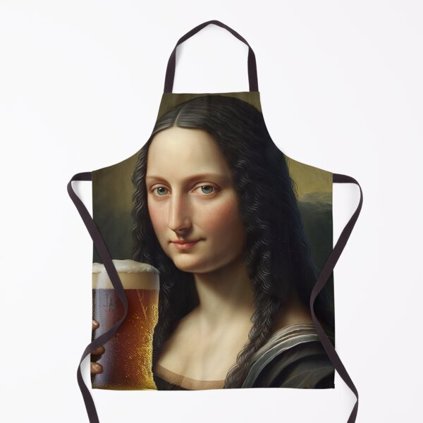 Item preview, Mona Lisa Drinking Draught Beer designed and sold by unrealartwork.