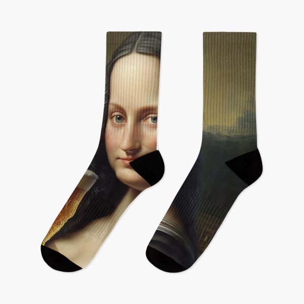 Item preview, Mona Lisa Drinking Draught Beer  designed and sold by unrealartwork.
