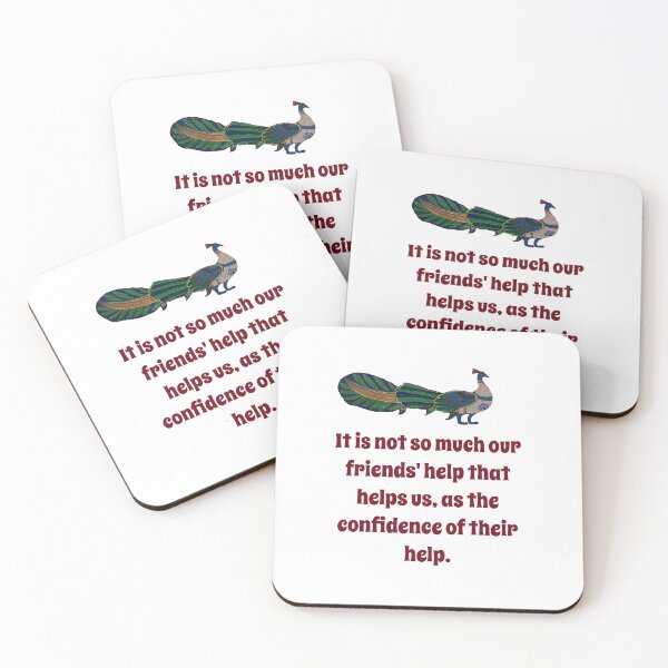 Item preview, It Is Not So Much Our Friends' Help - Confidence Quote designed and sold by CrankyOldDude.