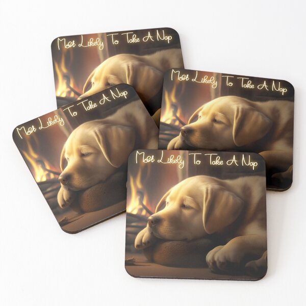 Item preview, Most Likely to Take a Nap (Cute Puppy) designed and sold by Fantasy Masterpiece.