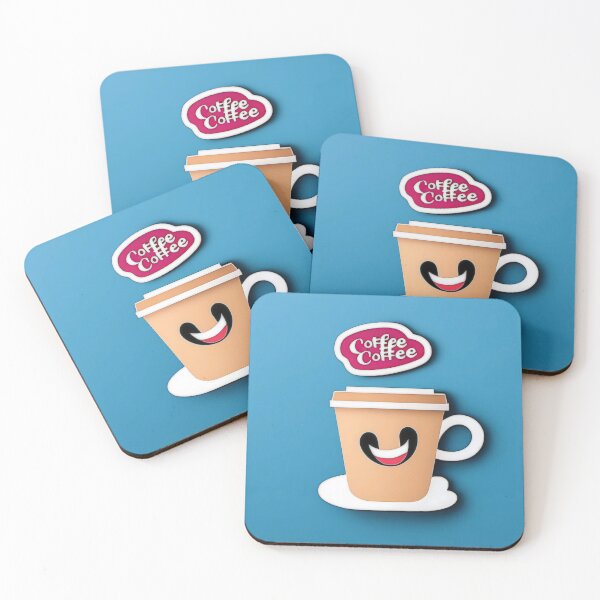 Item preview, Happy coffee coffee mug designed and sold by CuteCoffeeCupCo.