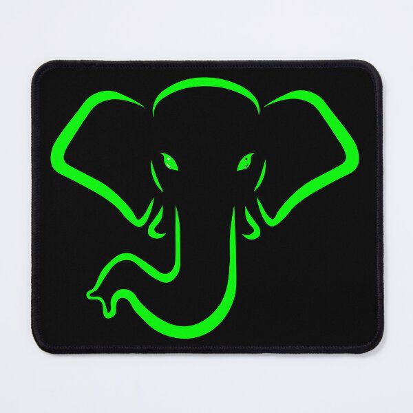 Item preview, green elephant designed and sold by andrew JOHNSEN.