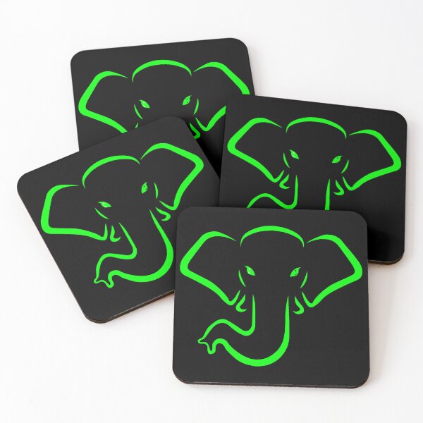 Item preview, green elephant designed and sold by andrew JOHNSEN.