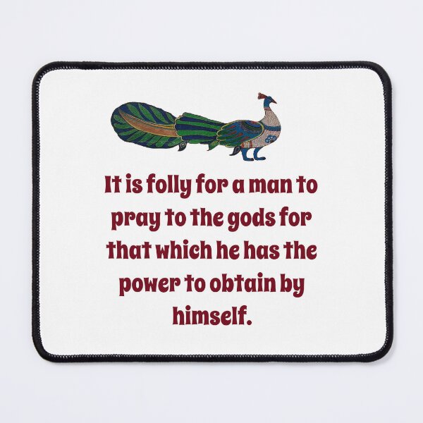 Item preview, It Is A Folly For A Man To Pray - Confidence Quote designed and sold by CrankyOldDude.