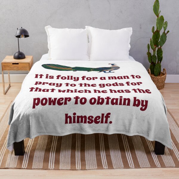 Item preview, It Is A Folly For A Man To Pray - Confidence Quote designed and sold by CrankyOldDude.