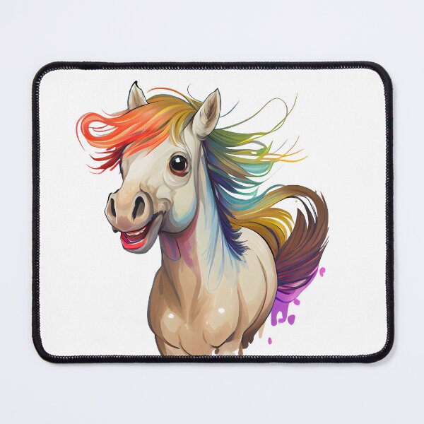 Item preview, Colorful Cartoon Norwegian Fjord Horse - Horses 19th Century designed and sold by MLArtifex.